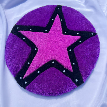 Purple Beaded Star Wall Hanging