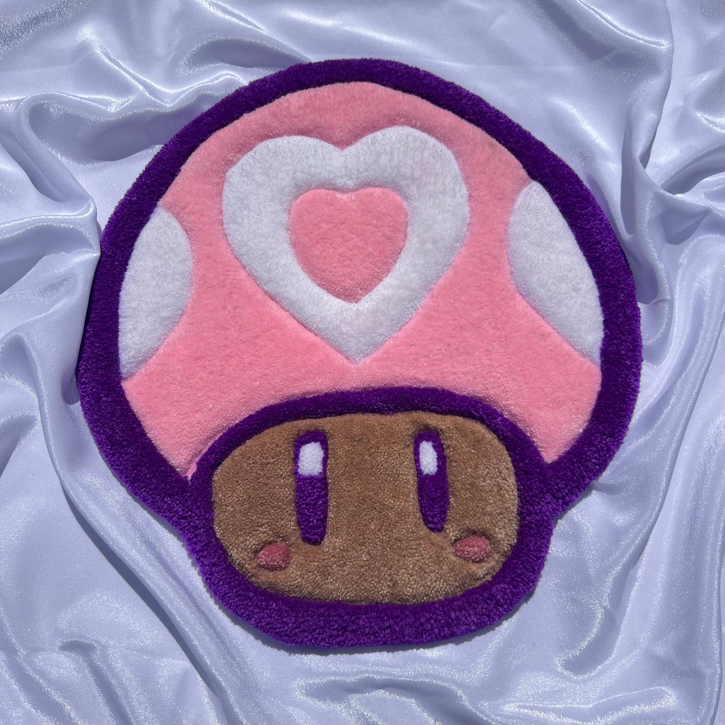 Heart Toadstool Rug/Coaster