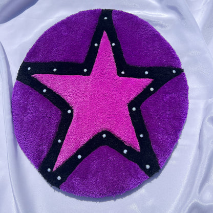 Purple Beaded Star Wall Hanging