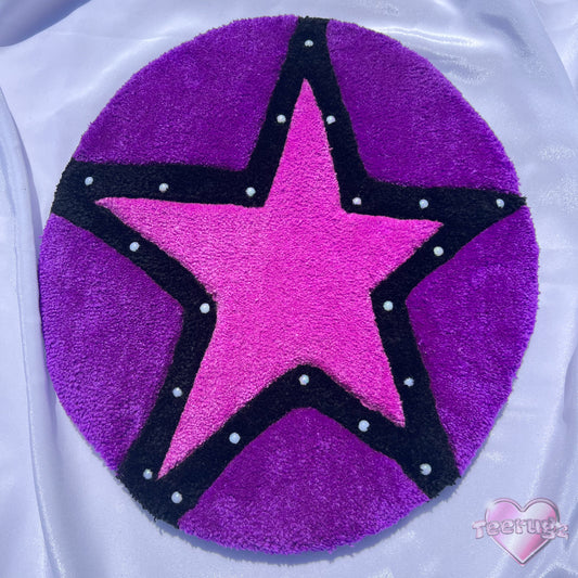 Purple Beaded Star Wall Hanging