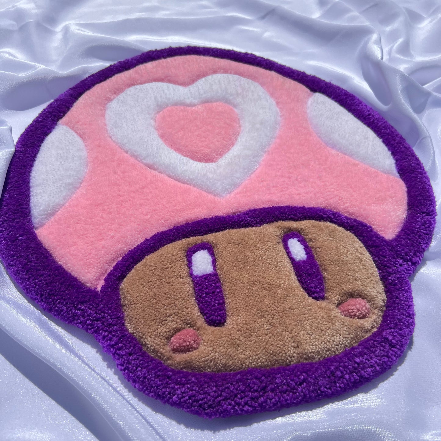 Heart Toadstool Rug/Coaster