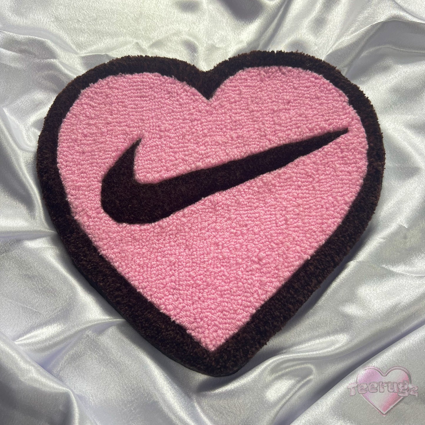 Pink and Brown Nike Heart Wall Hanging