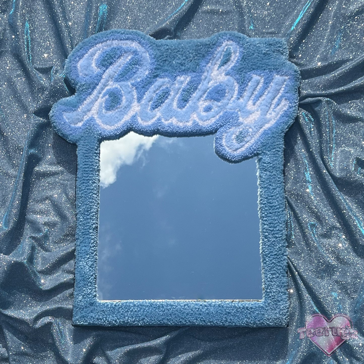 Blue 'Baby' Mirror