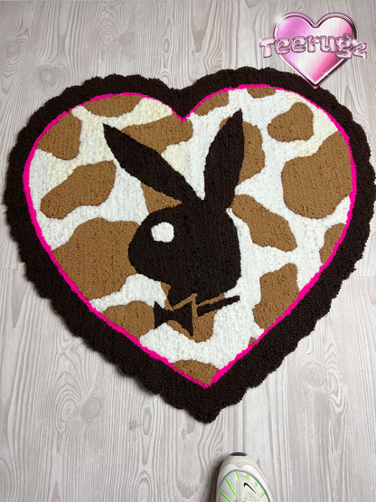 Playboy Cow Print Heart