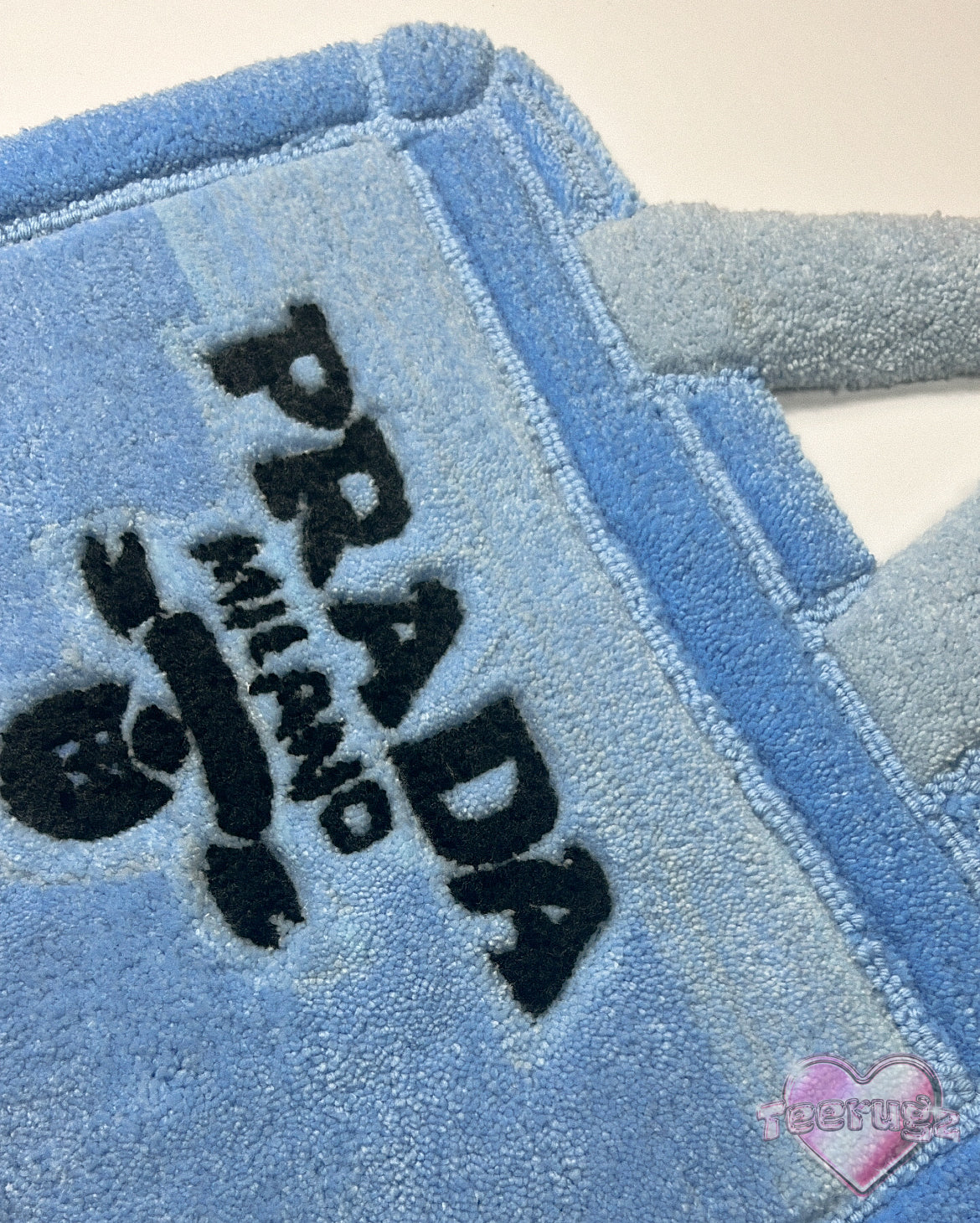 Blue Prada Bag Rug